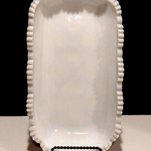 Westmoreland “Old Quilt” Milk Glass Relish Tray - Picture 2 of 7